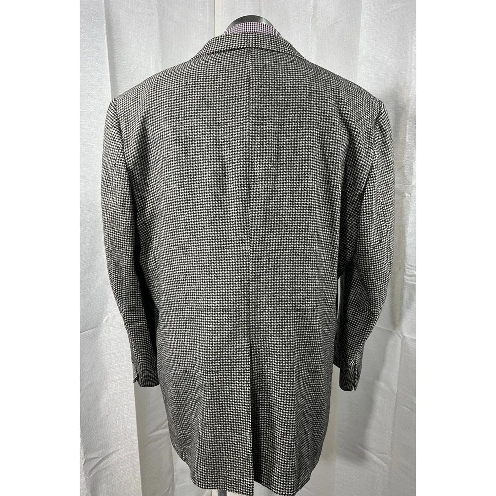 Vtg Brooks Brothers Mens 100% Camelhair Houndstooth Blazer USA Gorp *Read